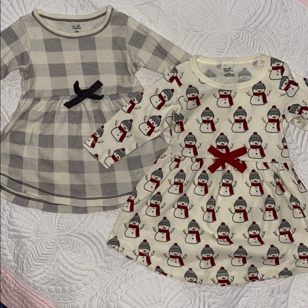Baby Girl Christmas Dress Set